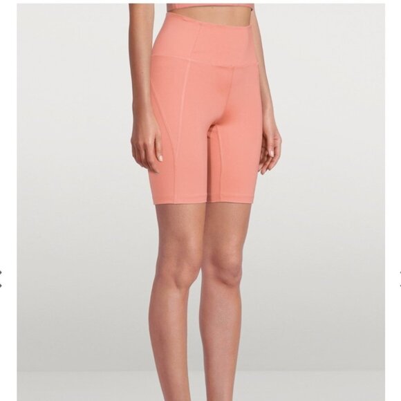 GIRLFRIEND COLLECTIVE High-Rise Bike Shorts in Primrose - Picture 13 of 13